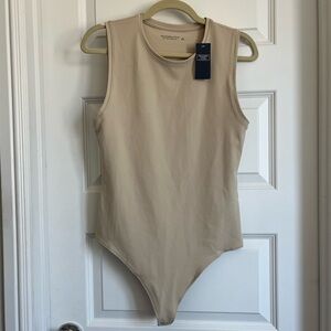 A&F Soft Collection - Abercrombie & Fitch Cotton Seamless Crew Tank Bodysuit
